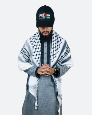 Palestinian Keffiyeh White