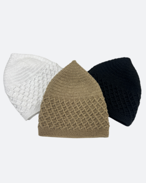Premium Knitted Kufi - Tupi - Muslim Prayer Cap