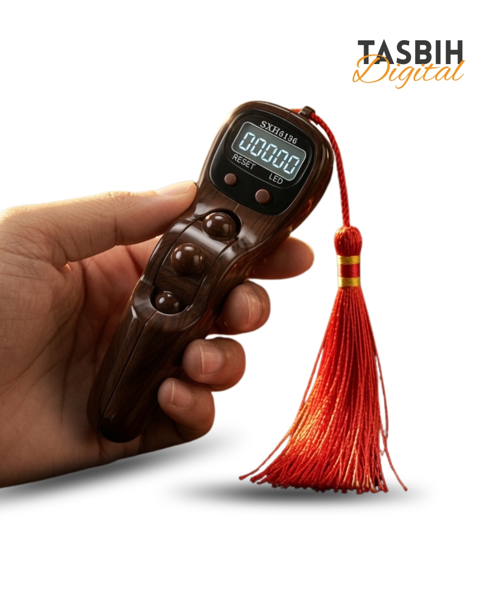 Digital Tasbih Counter 1 Digital Tasbih Counter with LED Display for Dhikr and Tasbeeh