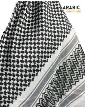 White Arabic Shemagh – Premium Soft Breathable Traditional Islamic Headscarf for Men