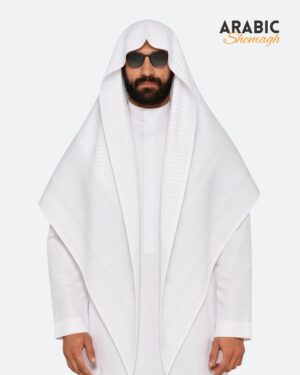Home Minimal 11 White Arabic Shemagh – Premium Pure White Shemagh for Men